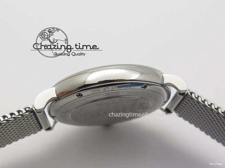 MIROTIME 0810 Portofino SCHAFFHAUSEN SS MKF 1:1 Best Edition Blue Dial On Mesh Bracelet A Versatile 7338